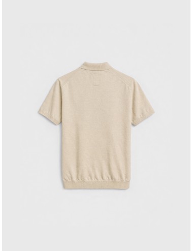 MARFRANC - Polo DK17-004 - Sabbia - Polo hombre - Algodón piqué arena - MARFRANC