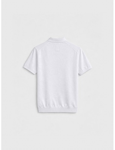 MARFRANC - Polo DK17-004 - Bianco - Polo hombre - Algodón piqué manga corta - MARFRANC