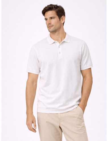 MARFRANC - Polo DK17-004 - Bianco - Polo hombre - Algodón piqué manga corta - MARFRANC