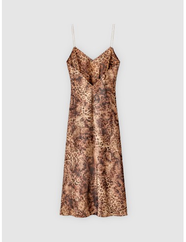 ba&sh - 1E26 Cate Robe Catelina - Kaki - Vestido midi - Mujer - Poliéster reciclado - MARFRANC