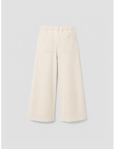 Weekend Max Mara - Wkdariete - Arena - Pantalón ancho - Mujer - Drill algodón - MARFRANC