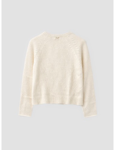 Ecoalf - Nour Knit Woman - Ecru - Jersey oversize - Mujer - Algodón reciclado - MARFRANC