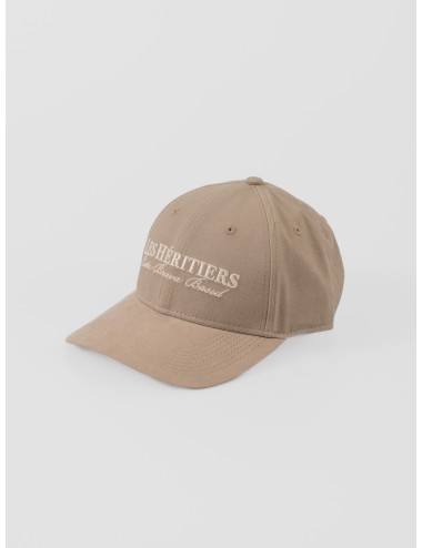 Gorra Stone Grey NEW LOGO CAP Les Héritiers algodón canvas logo bordado