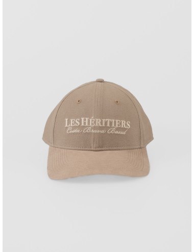 Gorra Stone Grey NEW LOGO CAP Les Héritiers algodón canvas logo bordado