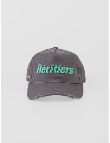 Gorra Antracita RETRO ROOTS CAP Les Héritiers canvas lavado bordado 3D retro