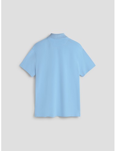 Polo Sky Blue THE POLO Les Héritiers algodón piqué oversize SS26 bordado frontal