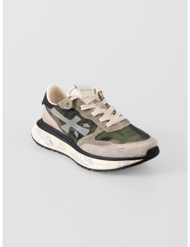 sneakers mujer multicolor Premiata Lauryn Var.8185 ante cuero textil estilo retro-running