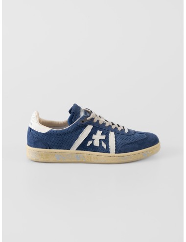 Premiata Bonnie 8033 azul blanco sneakers piel gamuza casual baja estilo retro