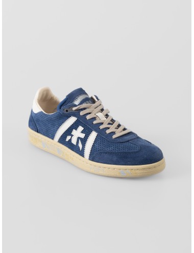 Premiata Bonnie 8033 azul blanco sneakers piel gamuza casual baja estilo retro