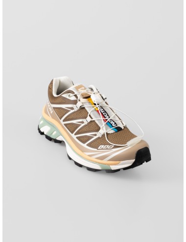 Zapatillas marrón Salomon XT-6 L49205700 mujer con suela Contagrip y sistema Quicklace