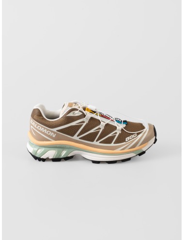 Zapatillas marrón Salomon XT-6 L49205700 mujer con suela Contagrip y sistema Quicklace