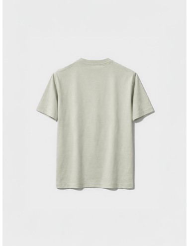 Camiseta azul gris A.P.C. Rue Madame Paris algodón logo bordado hombre