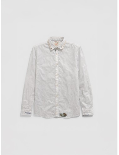 Camisa blanca Bianco Born to Be Tutor519R R00591 con bordados decorativos