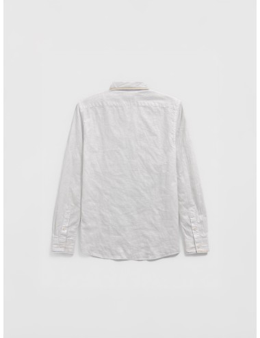 Camisa blanca Bianco Born to Be Tutor519R R00591 con bordados decorativos