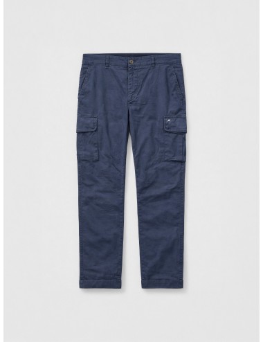Pantalón cargo Mason’s Blu Navy modelo 2PN2A2145 hombre slim fit con bolsillos laterales