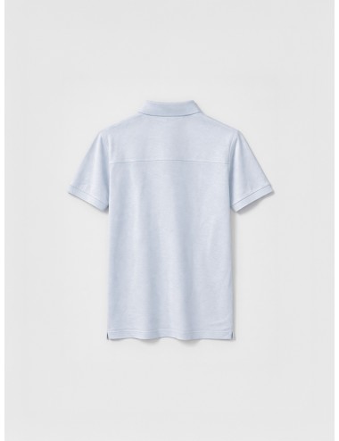 Polo azul claro Jacob Cohën 80033-001 hombre algodón piqué manga corta bordado logo pecho