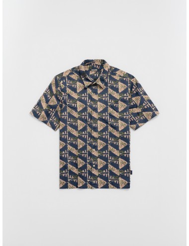 Camisa estampada azul Patagonia M’s Go To Shirt Jaguar Geo Dolomite Blue manga corta