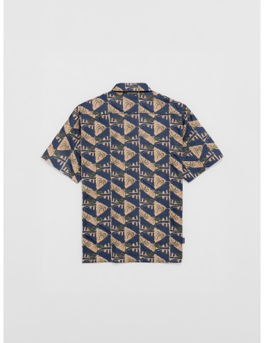 Camisa estampada azul Patagonia M’s Go To Shirt Jaguar Geo Dolomite Blue manga corta