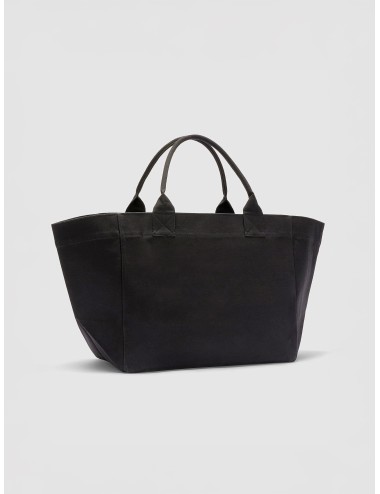 Bolso tote negro GANNI Black XXL Cherry Tote con estampado frontal de cerezas y logo gráfico