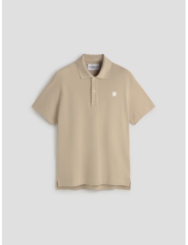 El polo de manga corta THE POLO en color Stone Grey para hombre de Les Héritiers