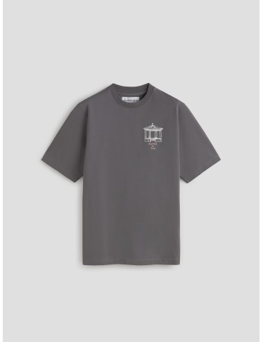 LES HÉRITIERS - TEMPLET TEE - Antracita - Camiseta unisex - Algodón orgánico - MARFRANC