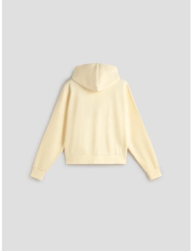 LES HÉRITIERS - LOGO HOODIE ZIP - White Vintage - Sudadera unisex - Algodón 100% - MARFRANC