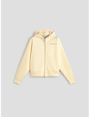 LES HÉRITIERS - LOGO HOODIE ZIP - White Vintage - Sudadera unisex - Algodón 100% - MARFRANC