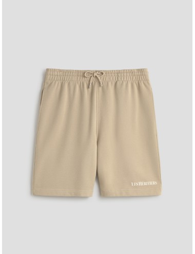 LES HÉRITIERS - LOGO SHORT - Stone Grey - Short unisex - Algodón 100% - MARFRANC