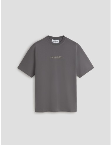 Les Héritiers - Roots Tee - Antracita - Camiseta unisex - Algodón orgánico bordado - MARFRANC