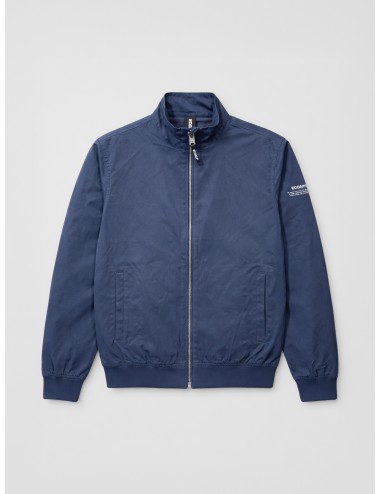 Chaqueta azul marino ECOALF Pikes hombre tejido técnico ligero cremallera cuello alto