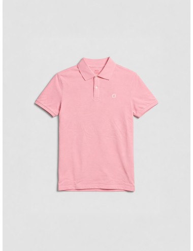 Polo rosa ECOALF Tedan hombre piqué algodón reciclado Pink Summer manga corta cuello clásico