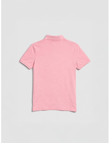 Polo rosa ECOALF Tedan hombre piqué algodón reciclado Pink Summer manga corta cuello clásico