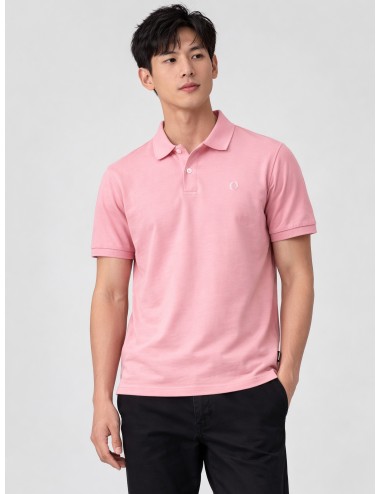 Polo rosa ECOALF Tedan hombre piqué algodón reciclado Pink Summer manga corta cuello clásico