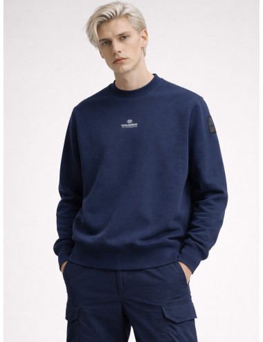 Sudadera Parajumpers Fleece Nylon Sweatshirt Ink Blue para hombre.