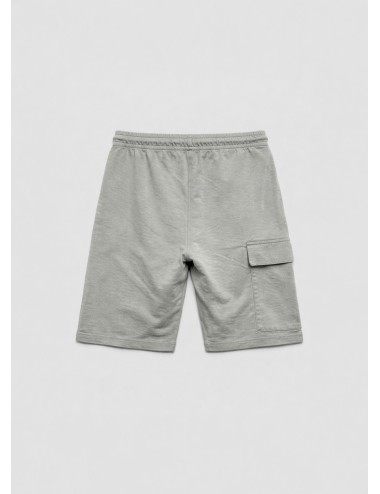 Bermuda cargo gris Gun Metal C.P. Company Light Fleece con lente en bolsillo lateral