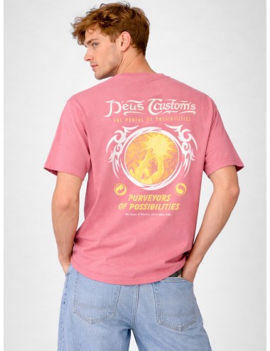 Camiseta Deus Ex Machina Out Of Reach Tee Melon Red | MARFRANC