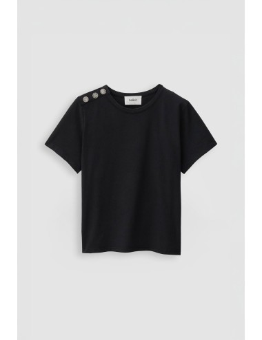 Camiseta Carbone ba&sh Elmer para mujer en algodón con corte relajado y diseño minimalista