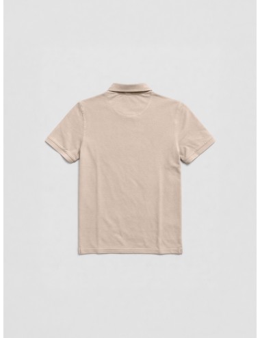 Polo beige arena hombre Gran Sasso x MARFRANC clásico algodón manga corta