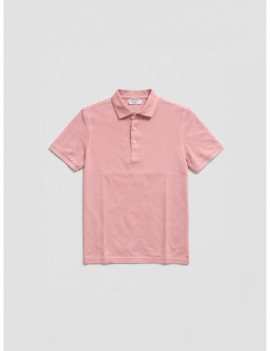 Polo rosa empolvado hombre Gran Sasso x MARFRANC clásico algodón manga corta