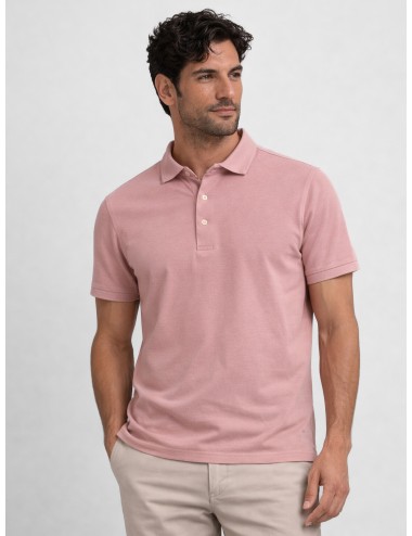 Polo rosa empolvado hombre Gran Sasso x MARFRANC clásico algodón manga corta