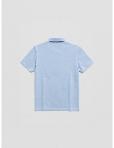 Polo azul cielo claro hombre Gran Sasso x MARFRANC clásico algodón manga corta