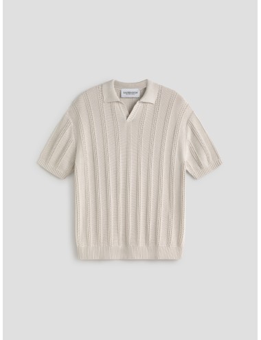 Polo White Vintage FRESH POLO Les Héritiers algodón calado oversize SS26