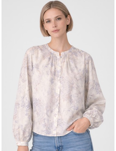 Forte Forte - 14626 - Glicine - Camisa bohemia mujer - Voile algodón estampado - MARFRANC