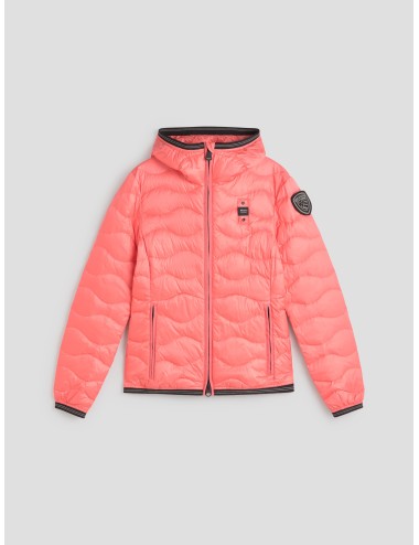 Blauer - 26SBLDC03169-007455 - Pink - Chaqueta acolchada con capucha mujer - Nailon quilted con plumón - MARFRANC