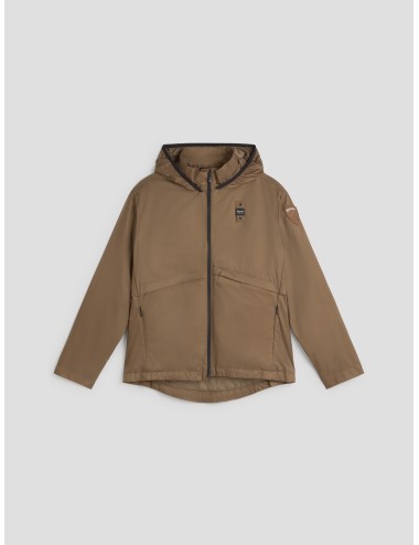 Blauer - Joiner - Nocciola - Chaqueta con capucha - Mujer - Nailon ultraligero - MARFRANC