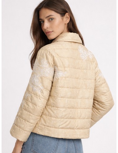 Ermanno Firenze - D48E B011 EB6 - Mandorla - Chaleco acolchado - Hombre - Nailon bordado - MARFRANC