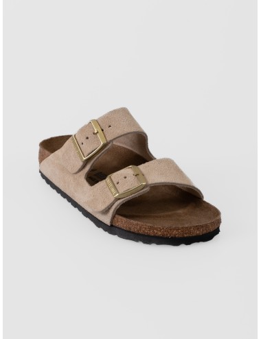 Sandalia sandcastle BIRKENSTOCK Arizona BS en ante con doble tira y hebillas metálicas