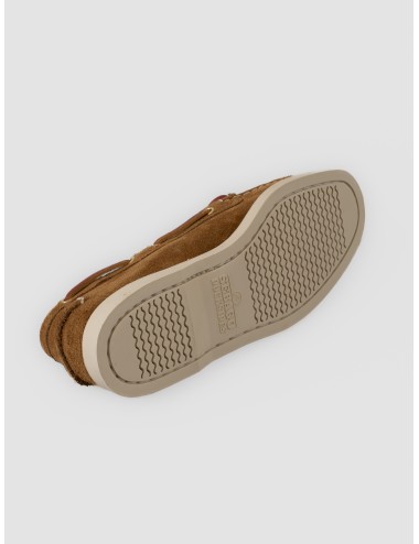 Mocasín náutico curry Sebago Portland Artisan con cordón lateral y suela clara