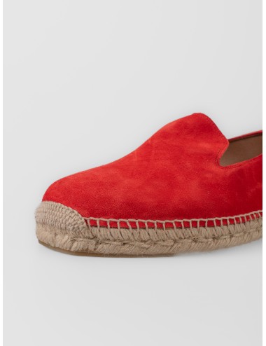 Alpargata ginger Les Héritiers Futadera con acabado afelpado y suela de yute trenzado
