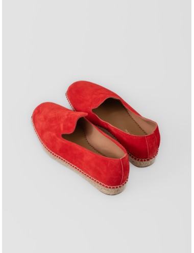 Alpargata ginger Les Héritiers Futadera con acabado afelpado y suela de yute trenzado